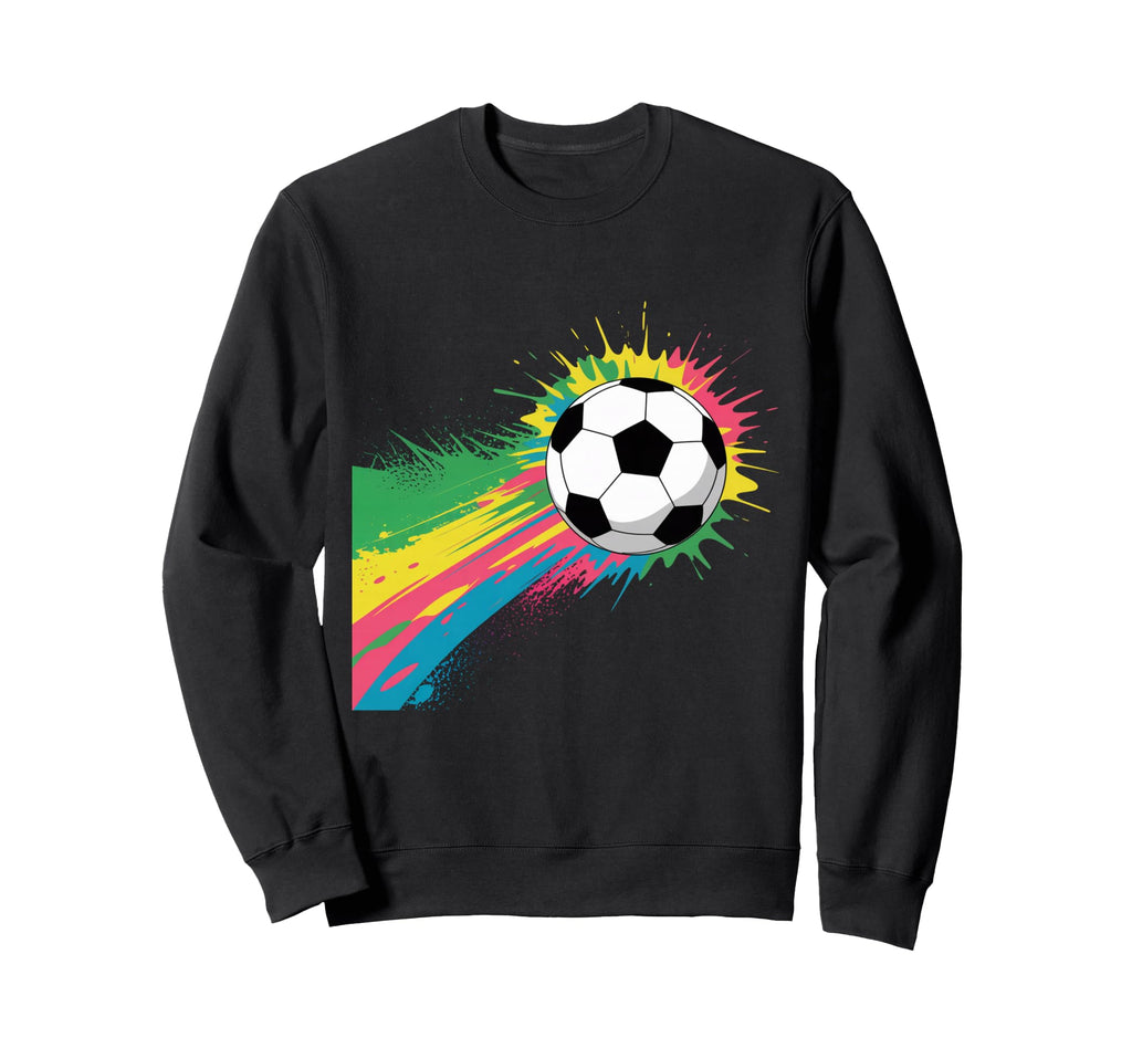 Colorful Soccer Ball Players Sweatshirt - Casual Everyday Wear for Adults - T-Shirt, Sweatshirt, Hoodie