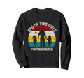 Dad Two Outnumbered 2 Daughters Sweatshirt - Fun Novelty Design Unisex - T-Shirt, Sweatshirt, Hoodie