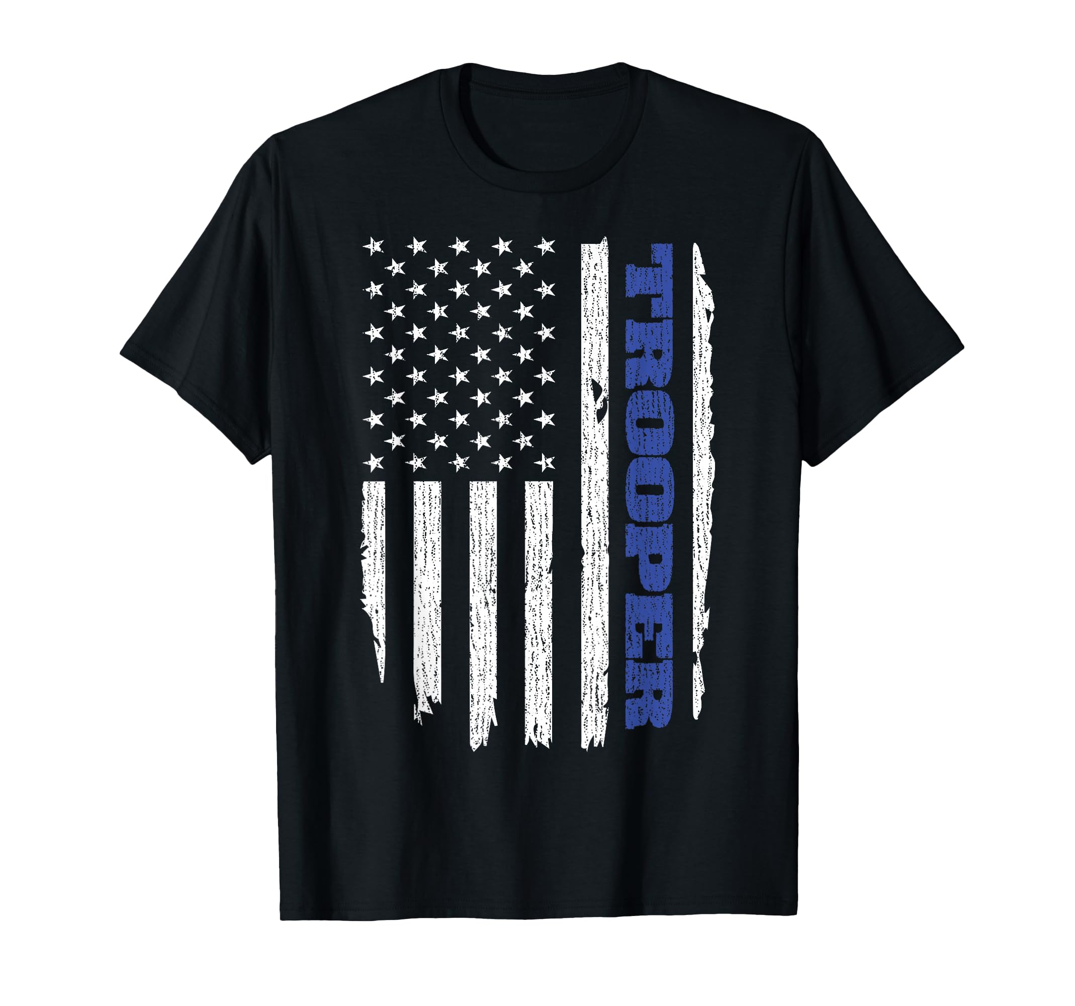 State Trooper Police Thin Blue Line Usa T-Shirt - Streetwear Style Unisex - T-Shirt, Sweatshirt, Hoodie