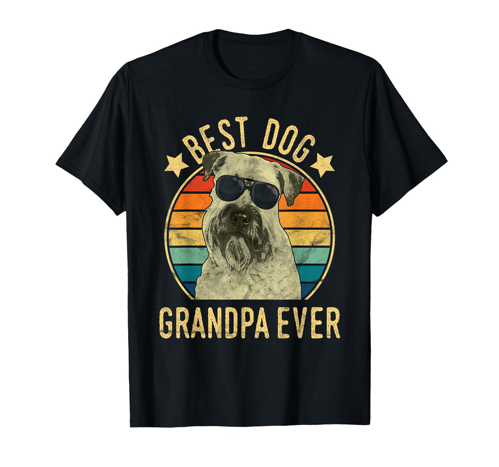 Best Dog Grandpa Ever Soft Coated T-Shirt - Minimalist Print Unisex - T-Shirt, Sweatshirt, Hoodie