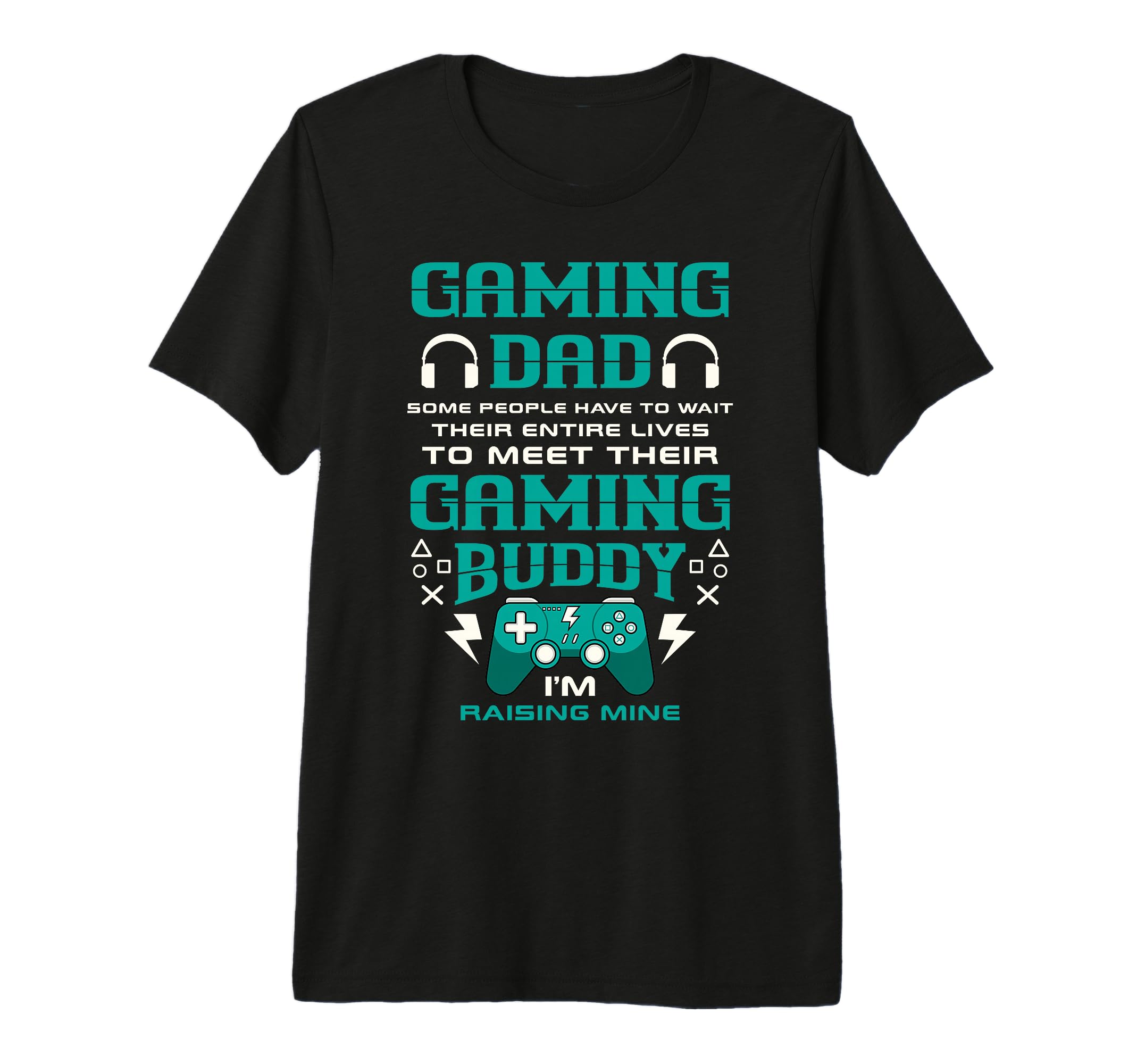 Mens Gamer Dad Offspring Joystick Level T-Shirt - Graphic Print Men Women - T-Shirt, Sweatshirt, Hoodie