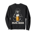 Papa Beer Funny Dad Bear Sweatshirt - Fun Novelty Design for Adults - T-Shirt, Sweatshirt, Hoodie