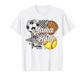 Mama Both Soccer Softball Mom Sports T-Shirt - Unique Graphic Men Women - T-Shirt, Sweatshirt, Hoodie