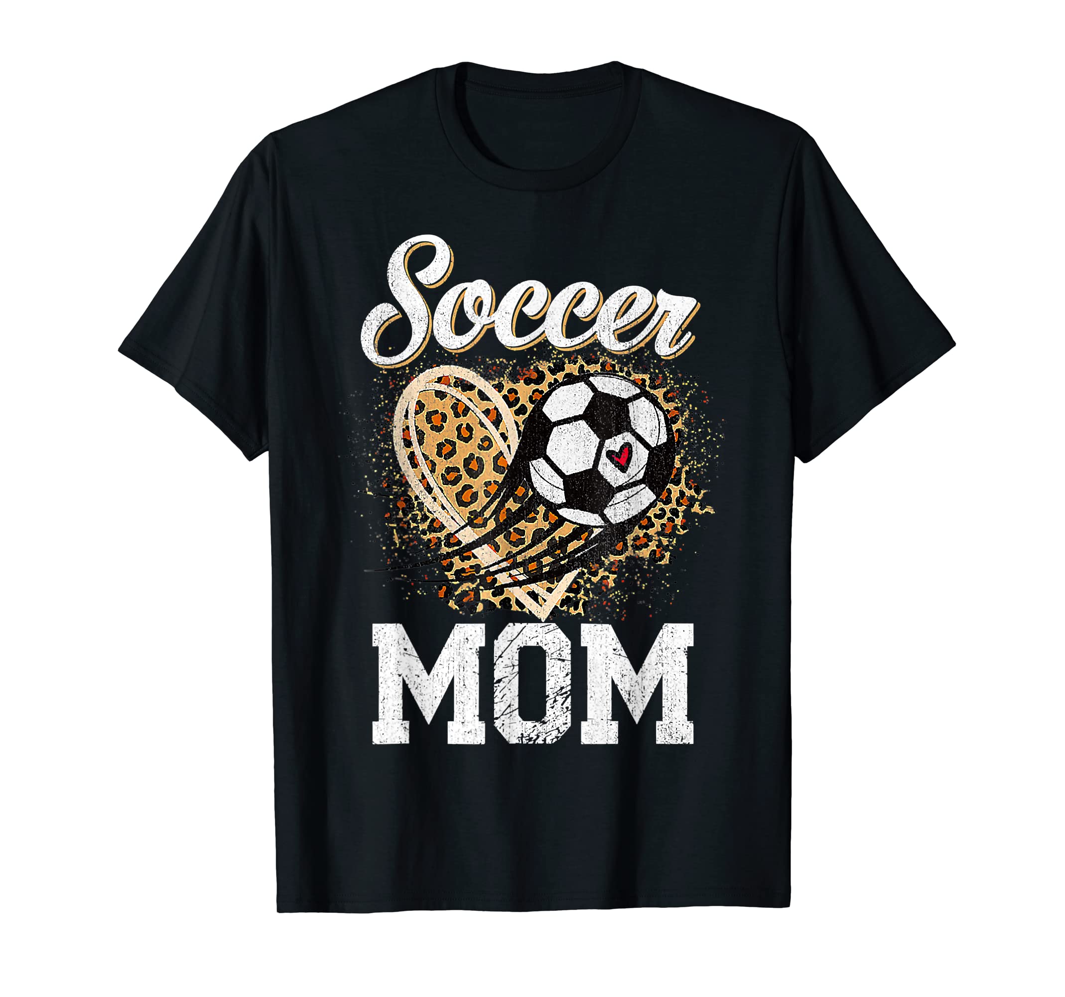 Leopard Soccer Mom Ball Funny Mothers Day T-Shirt - Streetwear Style Unisex - T-Shirt, Sweatshirt, Hoodie