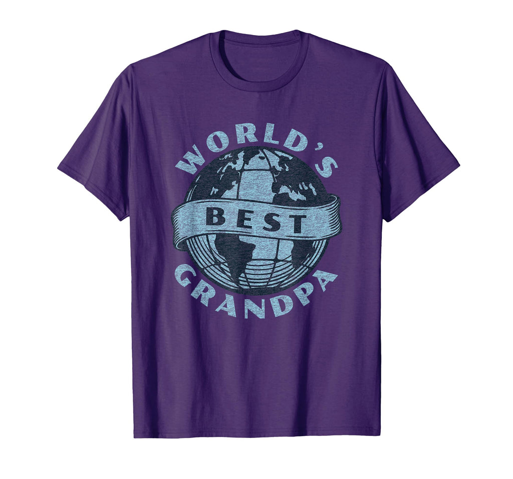 Worlds Best Grandpa Funny T-Shirt - Custom Art Print Men Women - T-Shirt, Sweatshirt, Hoodie