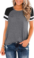 Womens Casual Tunic Tops Color Block Crewneck Summer - Adult & Kids T-Shirts, Sweatshirts & Hoodies apparel design preview 1