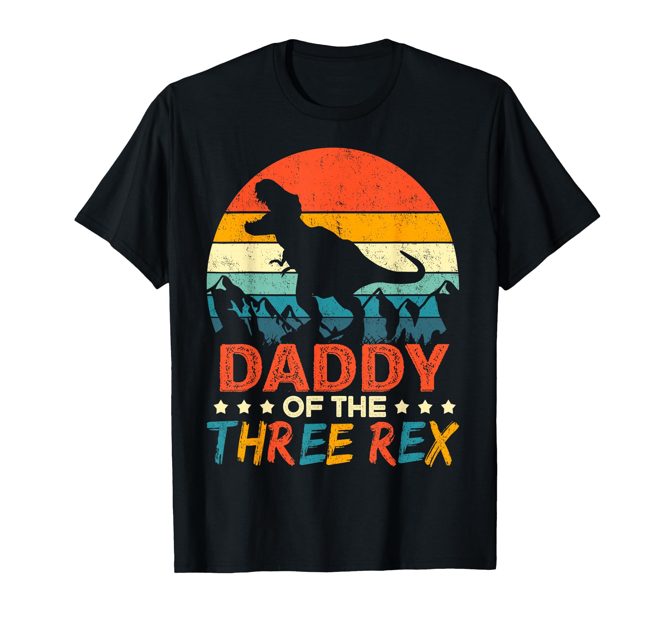 Daddy Three Rex T Rex Dinosaur 3Rd T-Shirt - Minimalist Print Unisex - T-Shirt, Sweatshirt, Hoodie