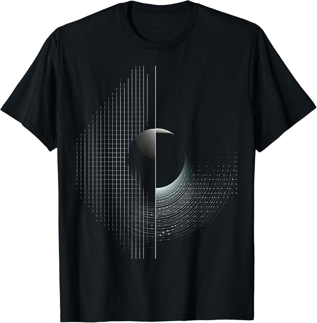Moon Pixel Art Graphic Geometric Motif - Adult & Kids T-Shirts, Sweatshirts & Hoodies apparel design preview 1