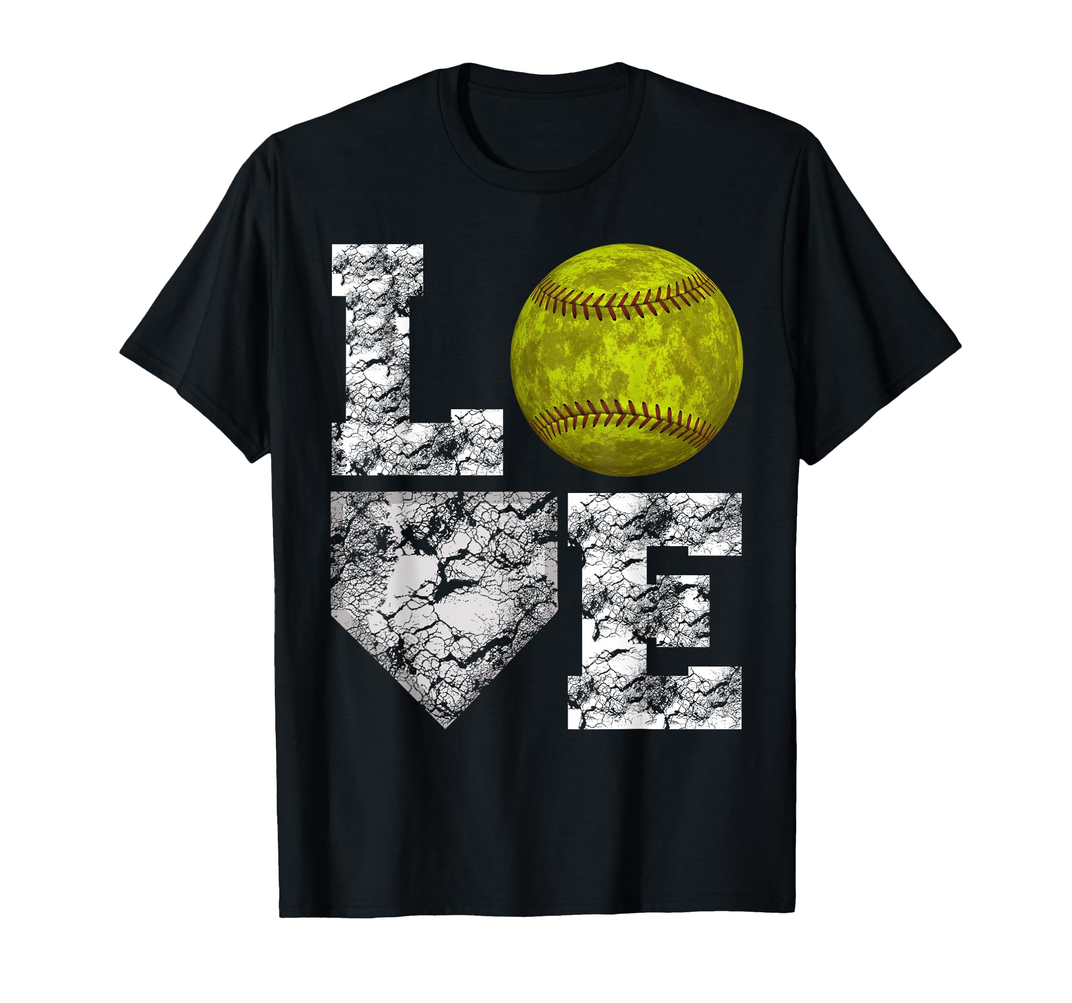 Softball Ball Mom Dad Love T-Shirt - Custom Art Print for Adults - T-Shirt, Sweatshirt, Hoodie