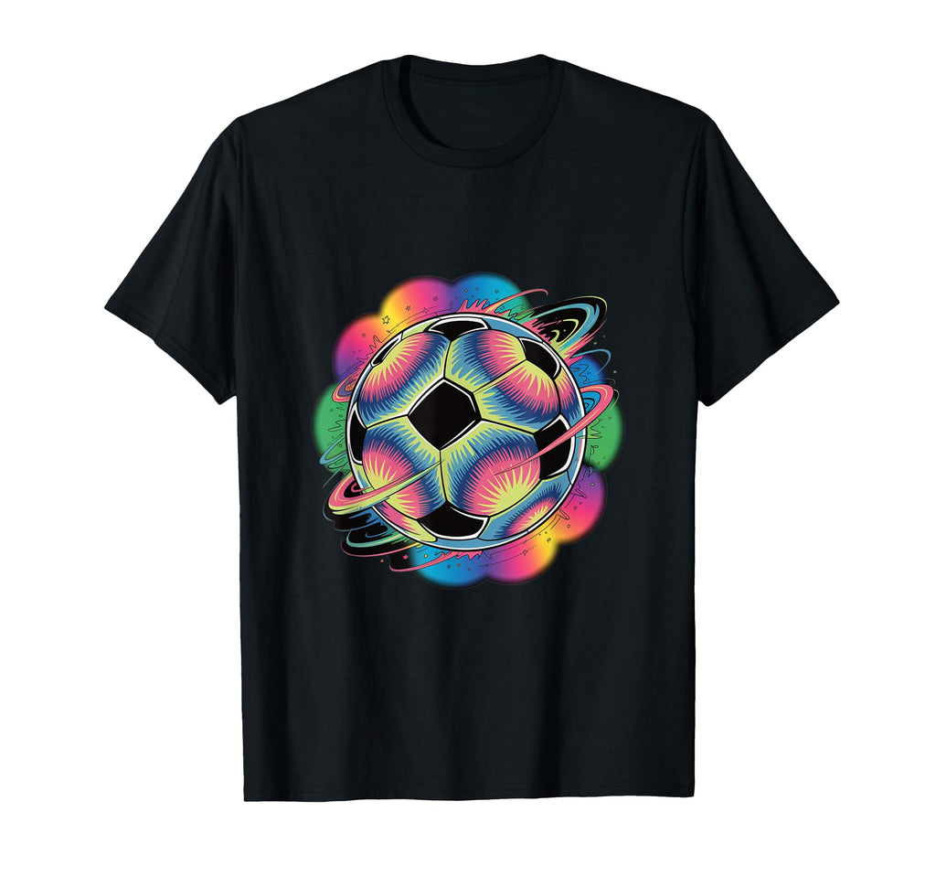 Soccer Ball Galaxy Colorful Sports T-Shirt - Fun Novelty Design for Adults - T-Shirt, Sweatshirt, Hoodie