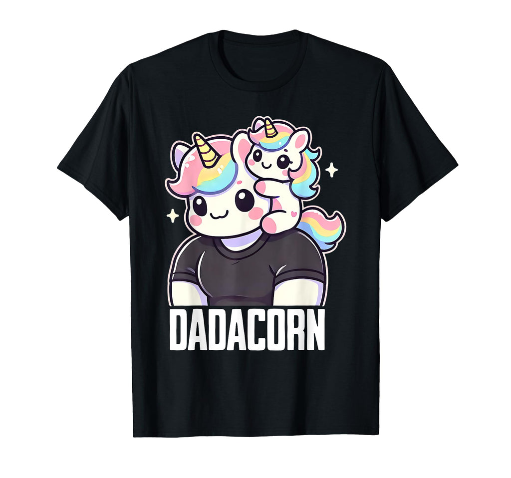 Dadacorn Daddy Daughter Unicorn Girldad T-Shirt - Trendy Graphic for Adults - T-Shirt, Sweatshirt, Hoodie
