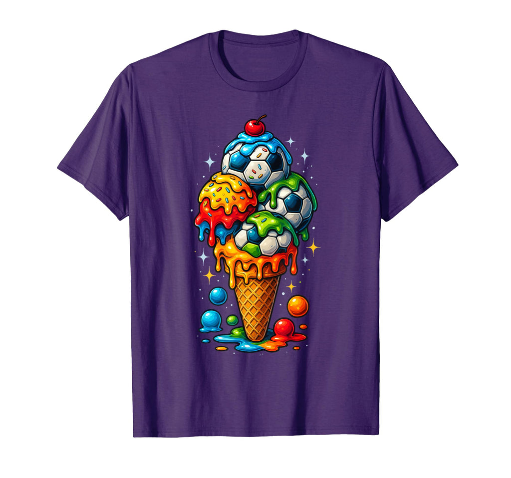 Dripping Soccer Art Sports T-Shirt - Novelty Apparel for Adults - T-Shirt, Sweatshirt, Hoodie