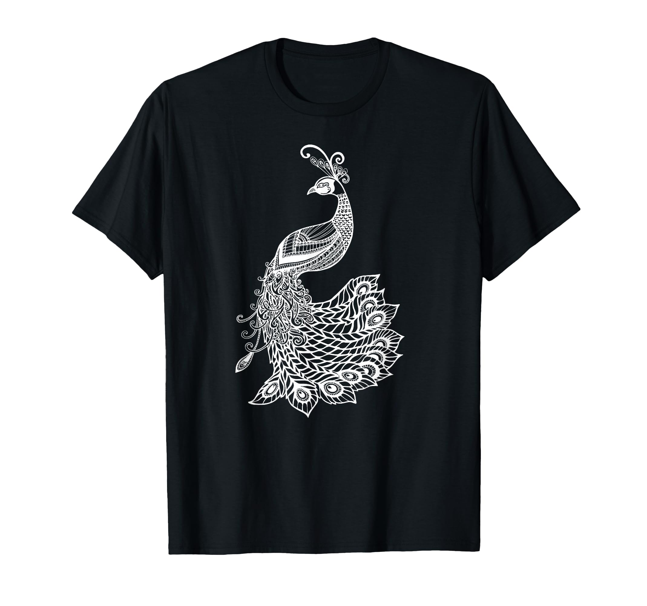 Womens Beautiful Mandala Art Bird T-Shirt - Fun Novelty Design Men Women - T-Shirt, Sweatshirt, Hoodie