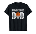 Number One Basketball Dad Fathers Day T-Shirt - Unique Graphic Men Women - T-Shirt, Sweatshirt, Hoodie