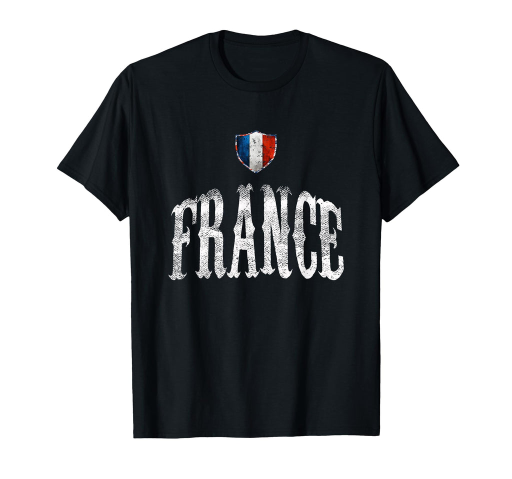 France Flag French Pride Soccer Sports T-Shirt - Streetwear Style Men Women - T-Shirt, Sweatshirt, Hoodie