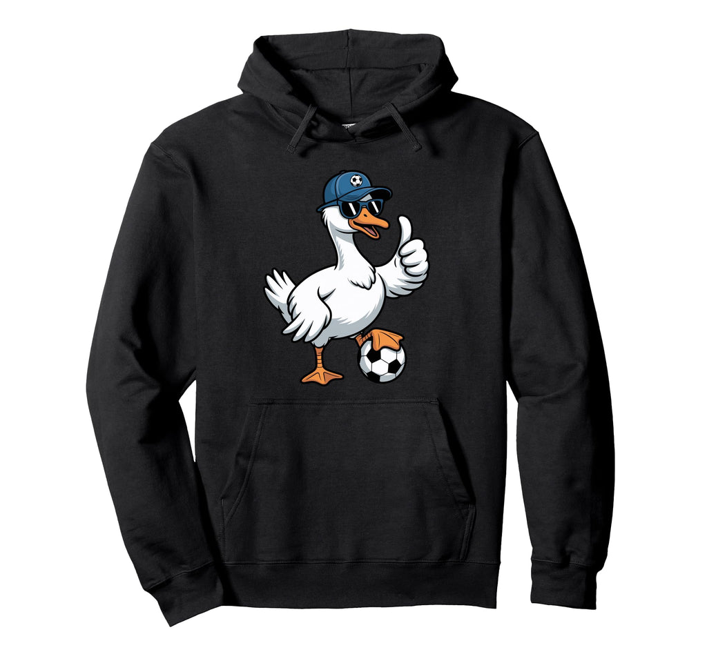 Soccer Goose Soccer Player Fan Coach Hoodie - Unique Graphic Unisex - T-Shirt, Sweatshirt, Hoodie