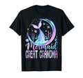 Mermaid Great Grandma Funny Birthday T-Shirt - Minimalist Print Unisex - T-Shirt, Sweatshirt, Hoodie