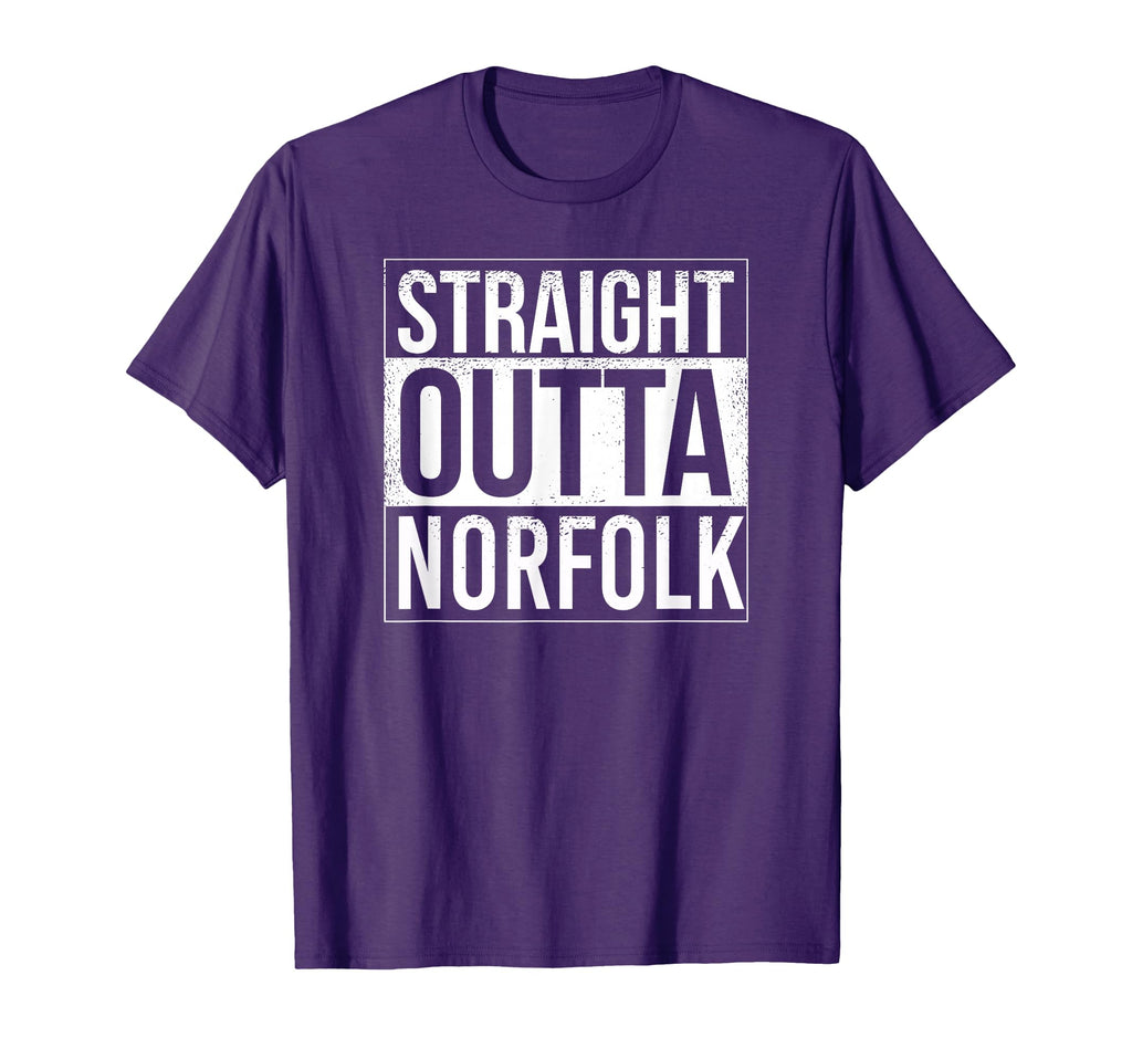 Straight Outta Norfolk Usa T-Shirt - Casual Everyday Wear Men Women - T-Shirt, Sweatshirt, Hoodie