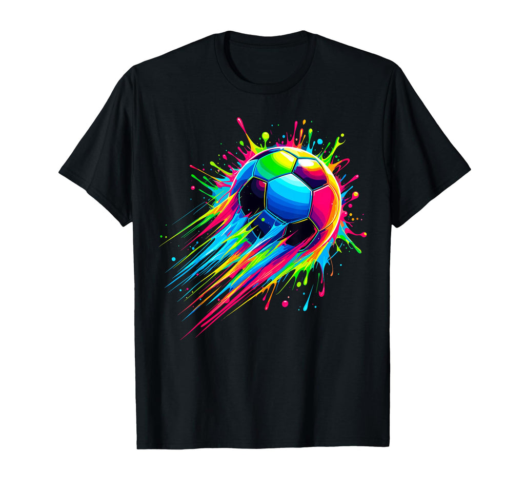 Soccer Tie Dye Colorful Soccer Ball T-Shirt - Graphic Print Men Women - T-Shirt, Sweatshirt, Hoodie