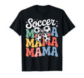 Groovy Soccer Football Player Mama Fan T-Shirt - Custom Art Print Unisex - T-Shirt, Sweatshirt, Hoodie