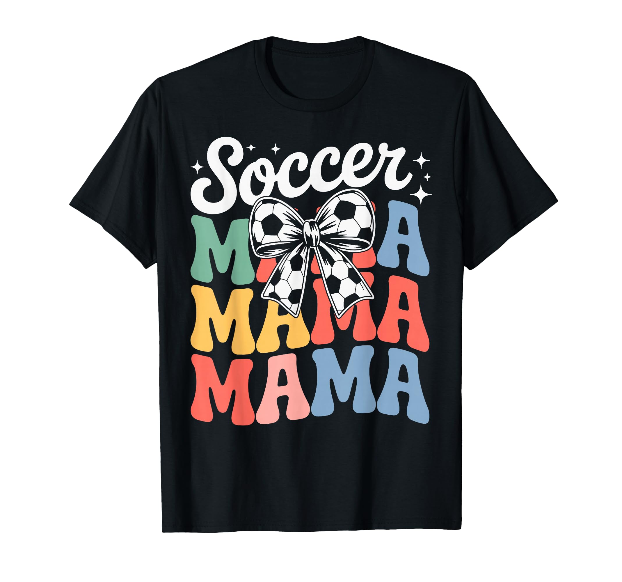 Groovy Soccer Football Player Mama Fan T-Shirt - Custom Art Print Unisex - T-Shirt, Sweatshirt, Hoodie