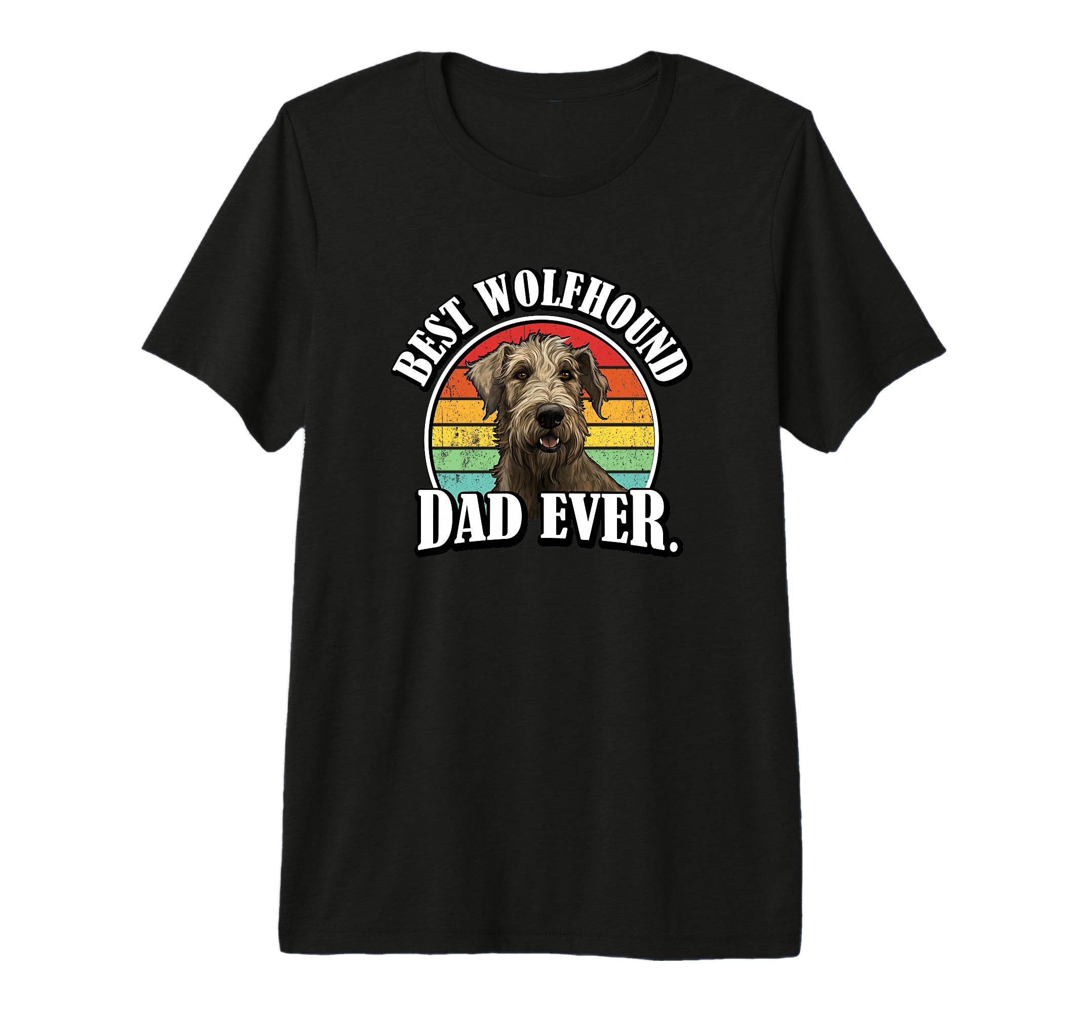 Funny Dad Irish Wolfhound Lover Tri Blend T-Shirt - Streetwear Style Unisex - T-Shirt, Sweatshirt, Hoodie