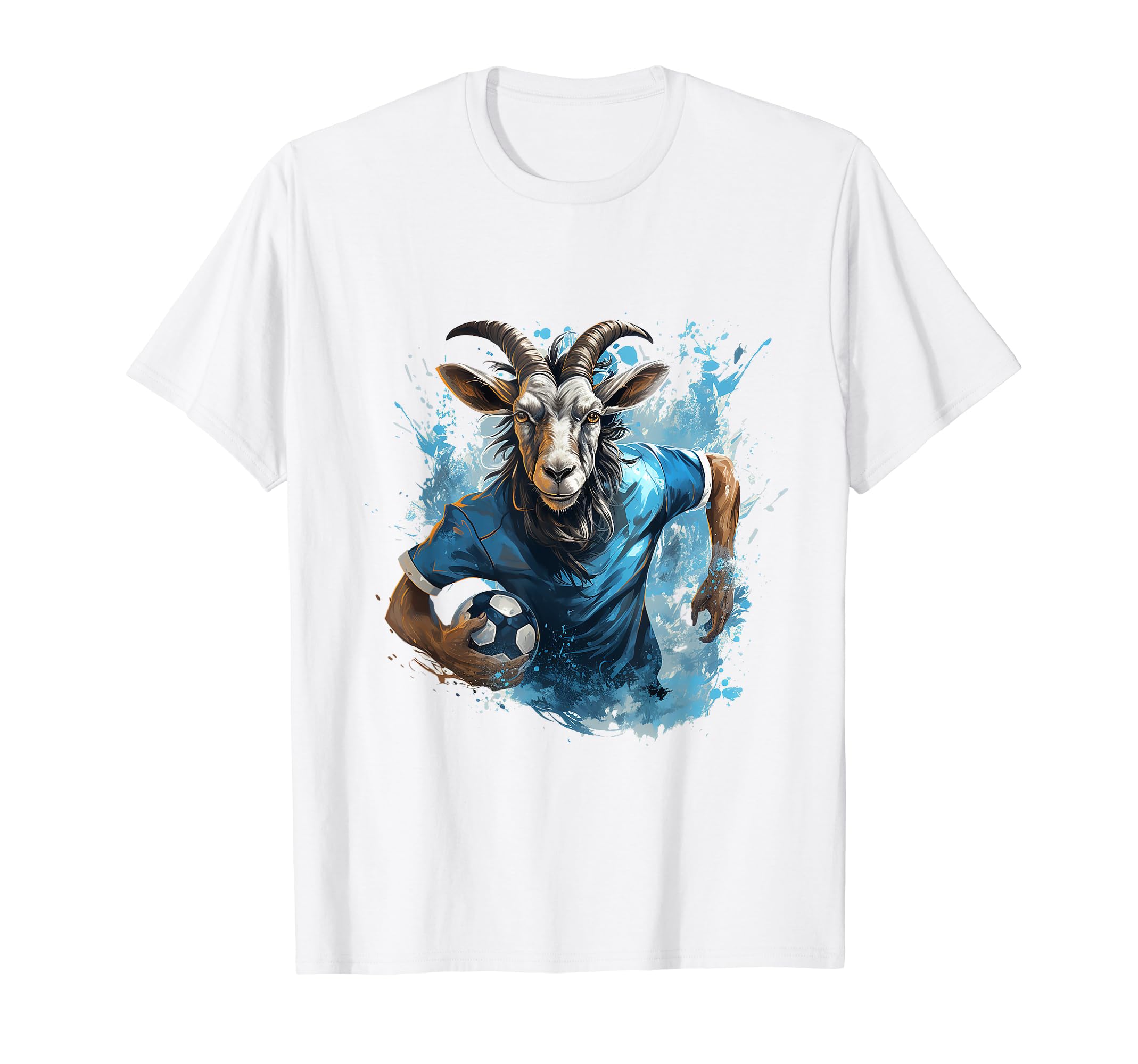 Goat Soccer Football T-Shirt - Unique Graphic Men Women - T-Shirt, Sweatshirt, Hoodie