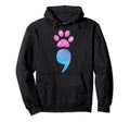 Suicide Prevention Awareness Dog Paw Dog Hoodie - Trendy Graphic Unisex - T-Shirt, Sweatshirt, Hoodie