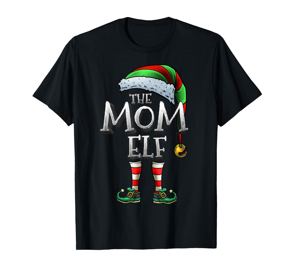 Mom Elf Matching Family Funny Elf T-Shirt - Aesthetic Graphic Men Women - T-Shirt, Sweatshirt, Hoodie