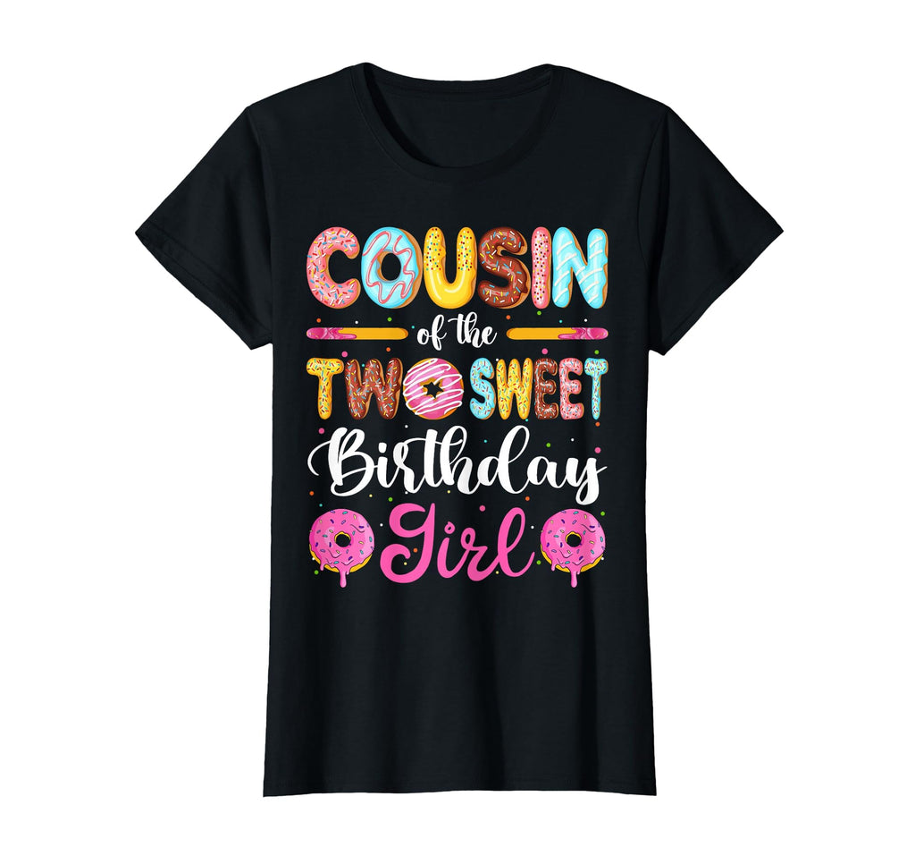 Cousin Two Sweet Birthday Donut 2Nd T-Shirt - Trendy Graphic for Adults - T-Shirt, Sweatshirt, Hoodie