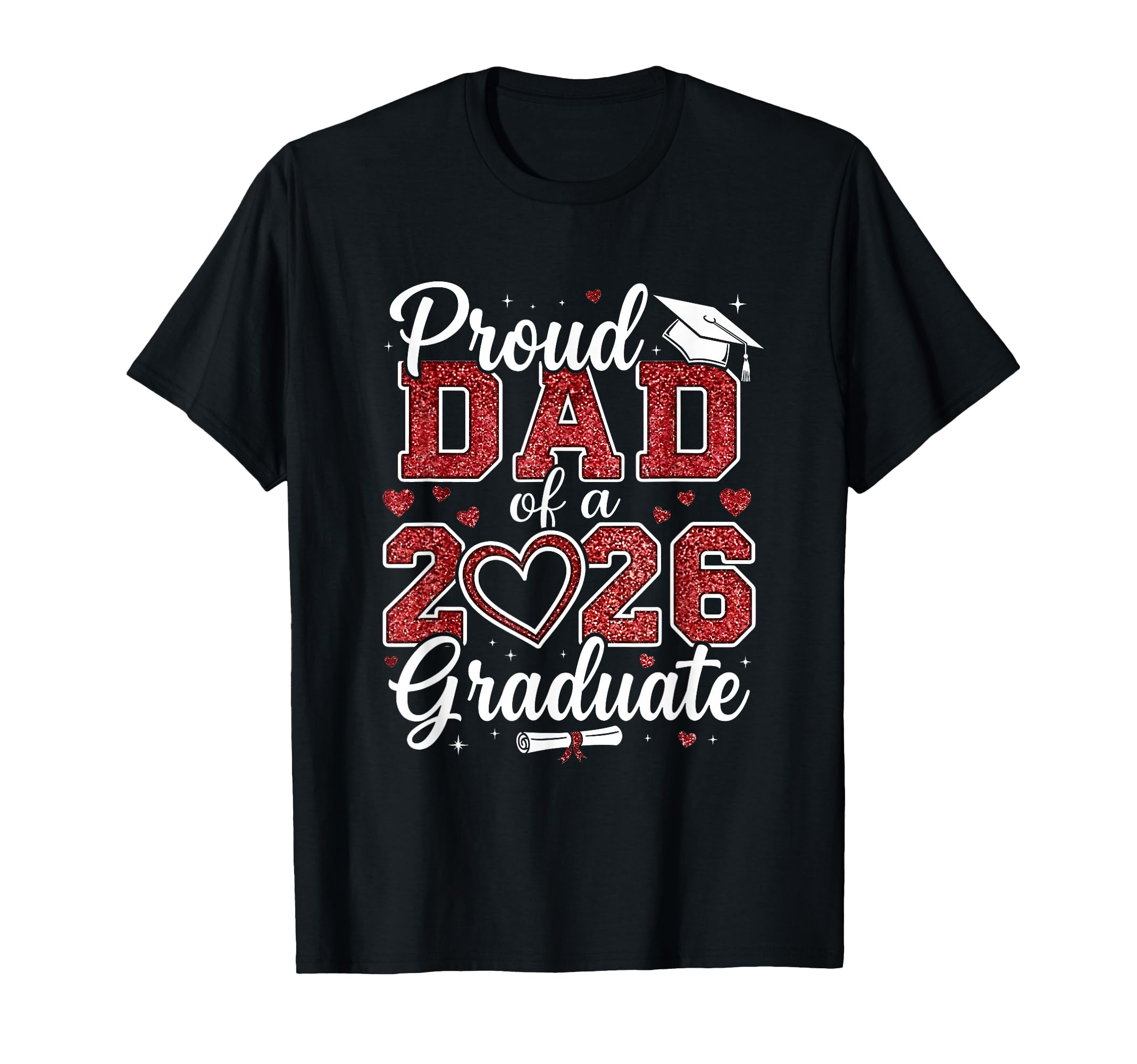 Senior Dad 2026 Graduation Proud Dad T-Shirt - Minimalist Print Unisex - T-Shirt, Sweatshirt, Hoodie