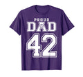 Custom Proud Volleyball Dad Number 42 T-Shirt - Trendy Graphic Unisex - T-Shirt, Sweatshirt, Hoodie