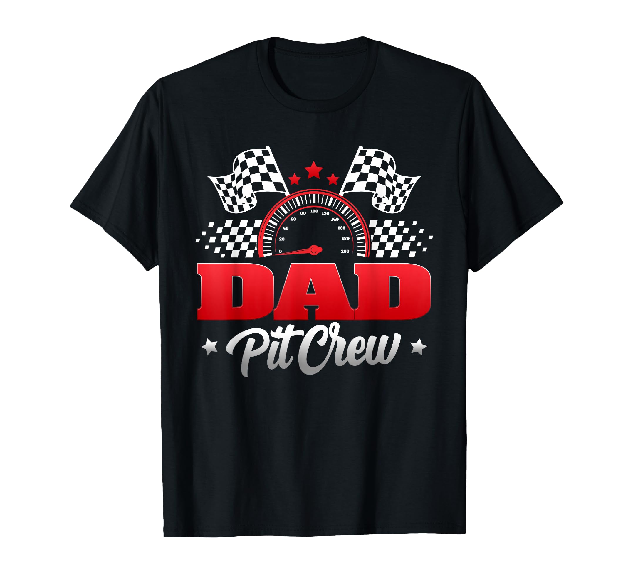 Dad Pit Crew Race Car Birthday T-Shirt - Casual Everyday Wear for Adults - T-Shirt, Sweatshirt, Hoodie