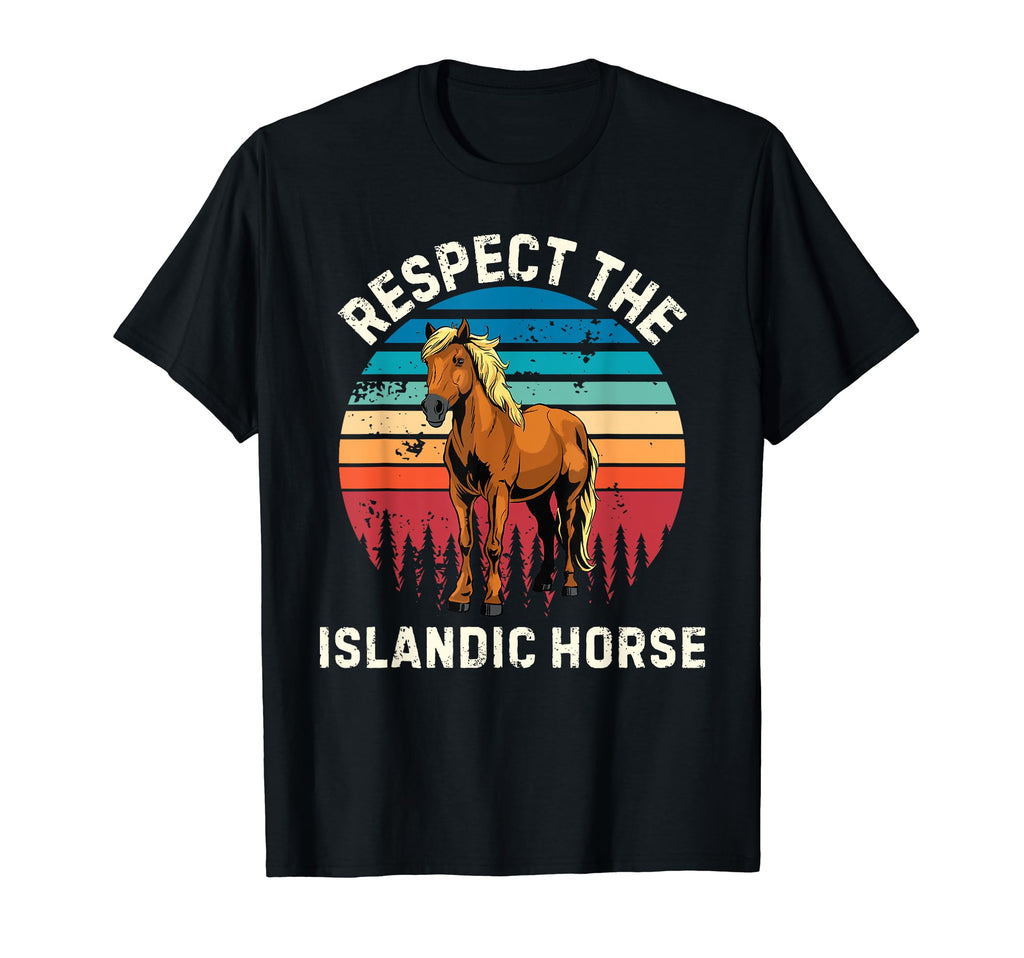 Respect Islandic Horse Islandic Horse T-Shirt - Unique Graphic for Adults - T-Shirt, Sweatshirt, Hoodie
