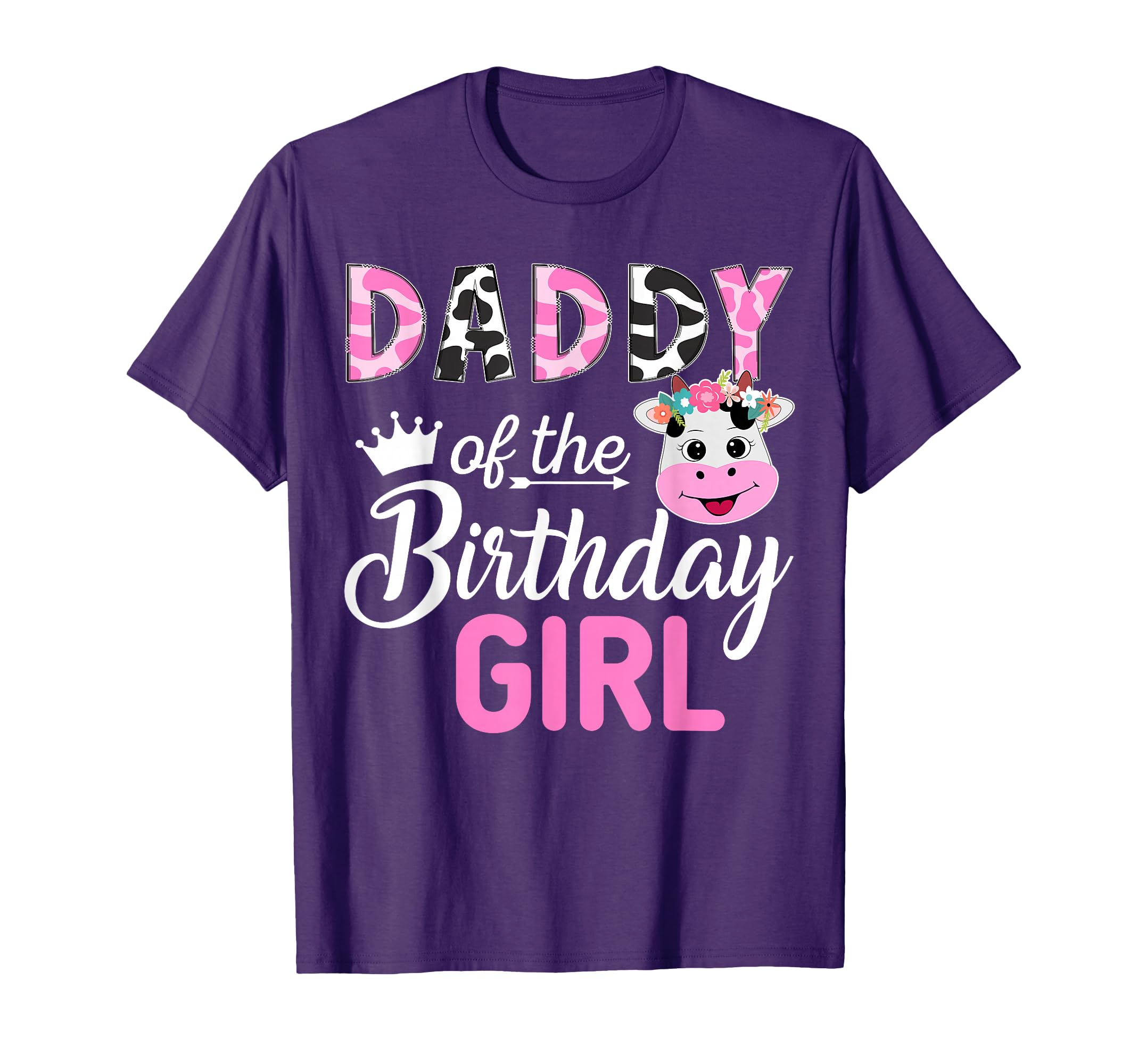 Daddy Birthday Farm Cow 1 St Birthday T-Shirt - Casual Everyday Wear Unisex - T-Shirt, Sweatshirt, Hoodie