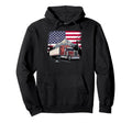Us American Flag Best Truck Driver Hoodie - Aesthetic Graphic Men Women - T-Shirt, Sweatshirt, Hoodie