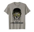 Skull Messy Bun Proud Veteran Dad T-Shirt - Trendy Graphic for Adults - T-Shirt, Sweatshirt, Hoodie