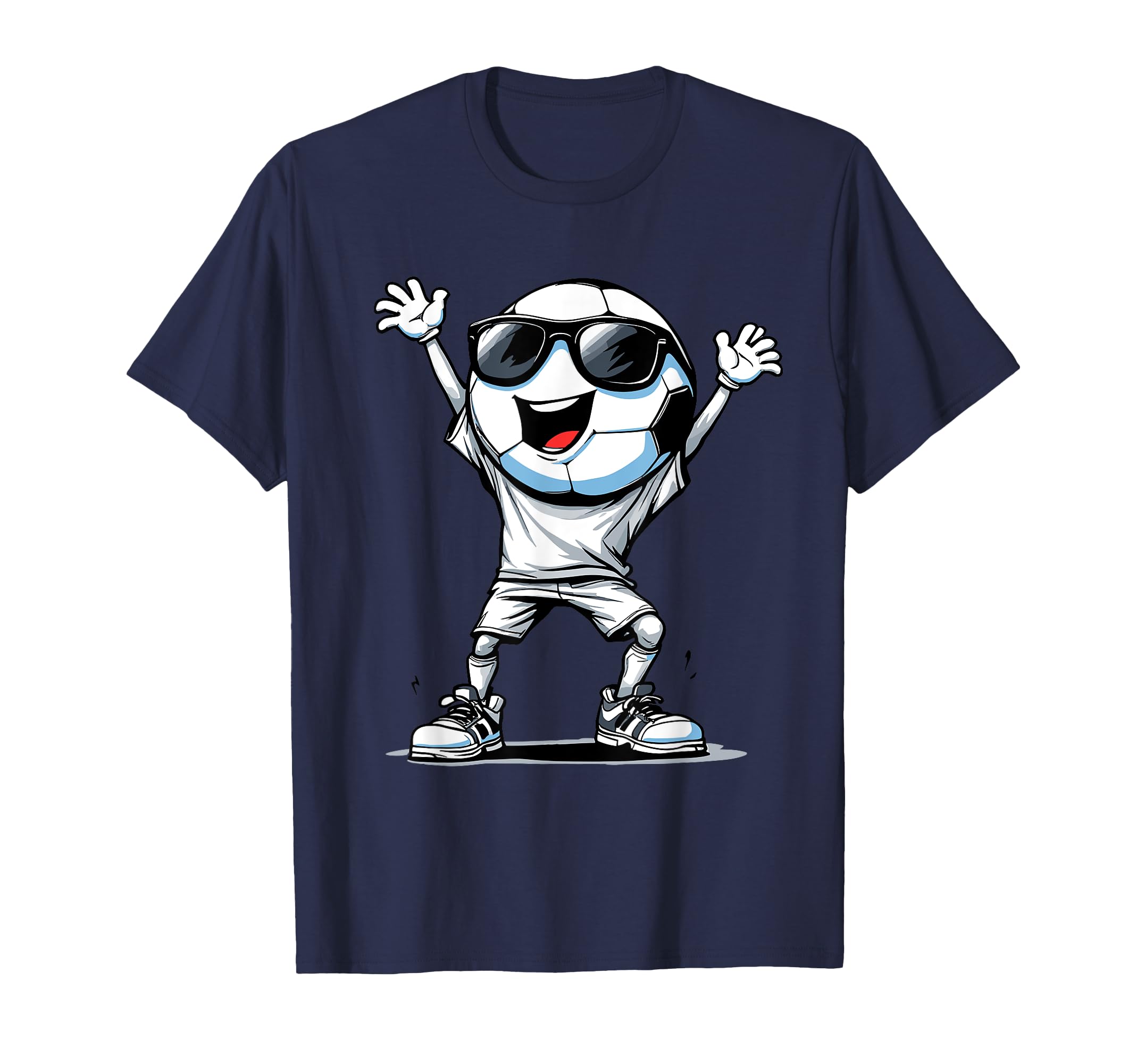 Soccer Ball Cartoon Funny Football T-Shirt - Trendy Graphic Men Women - T-Shirt, Sweatshirt, Hoodie