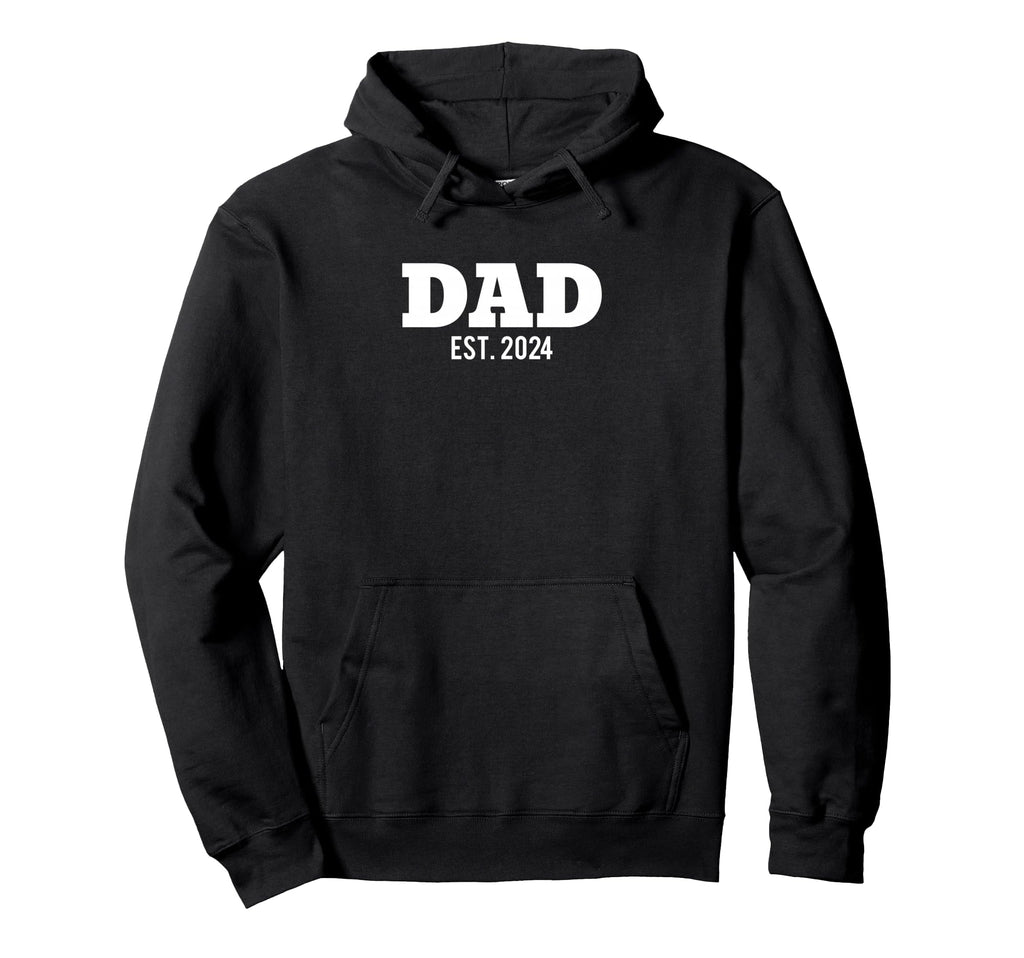 Dad Est 2024 Soon To Be Dad Pregnancy Hoodie - Graphic Print for Adults - T-Shirt, Sweatshirt, Hoodie