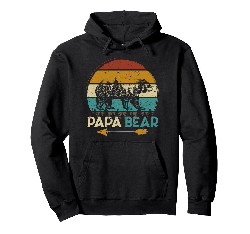 Fathers Day Papabear Funny Dad Bear Hoodie - Aesthetic Graphic for Adults - T-Shirt, Sweatshirt, Hoodie