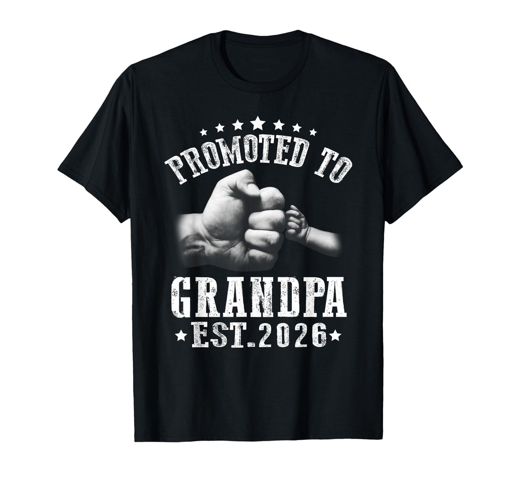 Mens Promoted To Grandpa Est 2026 T-Shirt - Fun Novelty Design Men Women - T-Shirt, Sweatshirt, Hoodie