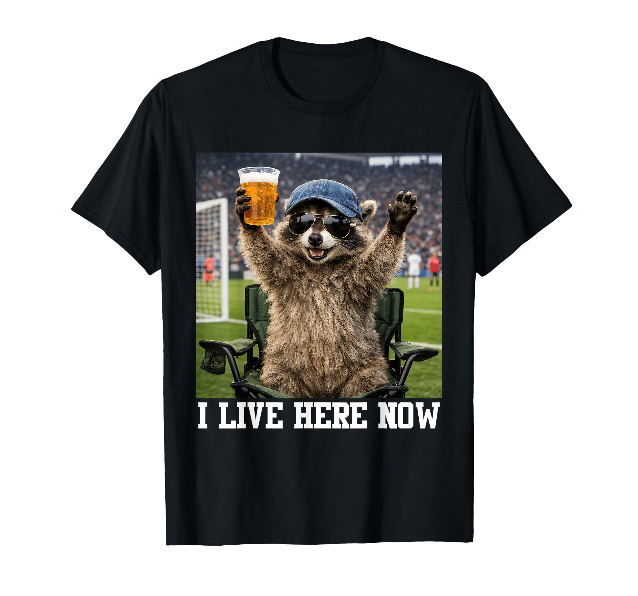 Game Day Celebrating Raccoon Football Fan T-Shirt - Novelty Apparel Unisex - T-Shirt, Sweatshirt, Hoodie