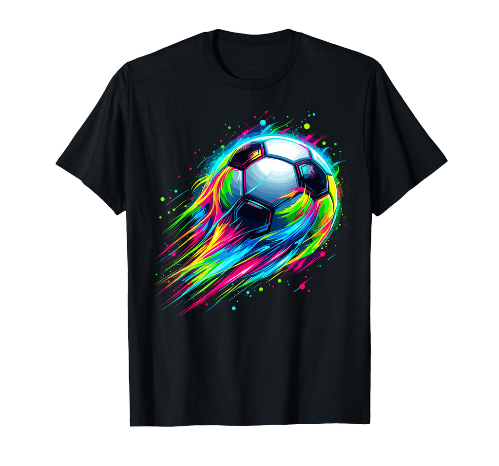 Soccer Colorful Tie Dye Soccer Ball T-Shirt - Graphic Print Unisex - T-Shirt, Sweatshirt, Hoodie