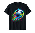 Soccer Colorful Tie Dye Soccer Ball T-Shirt - Graphic Print Unisex - T-Shirt, Sweatshirt, Hoodie