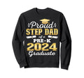 Proud Step Dad Pre K School Sweatshirt - Custom Art Print Men Women - T-Shirt, Sweatshirt, Hoodie