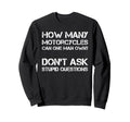 Funny Motorcycle Rider Riding Dad Sweatshirt - Minimalist Print Men Women - T-Shirt, Sweatshirt, Hoodie