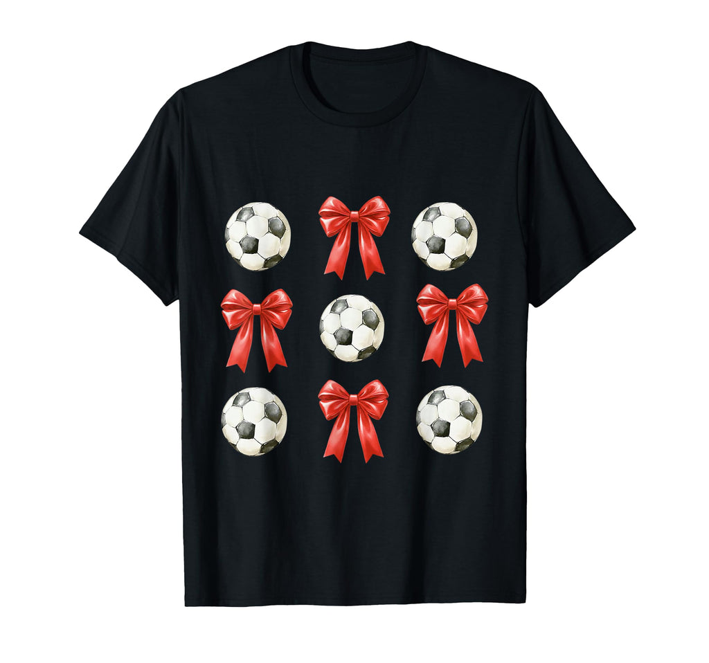 Soccer Mom Red Coquette Bow T-Shirt - Novelty Apparel for Adults - T-Shirt, Sweatshirt, Hoodie