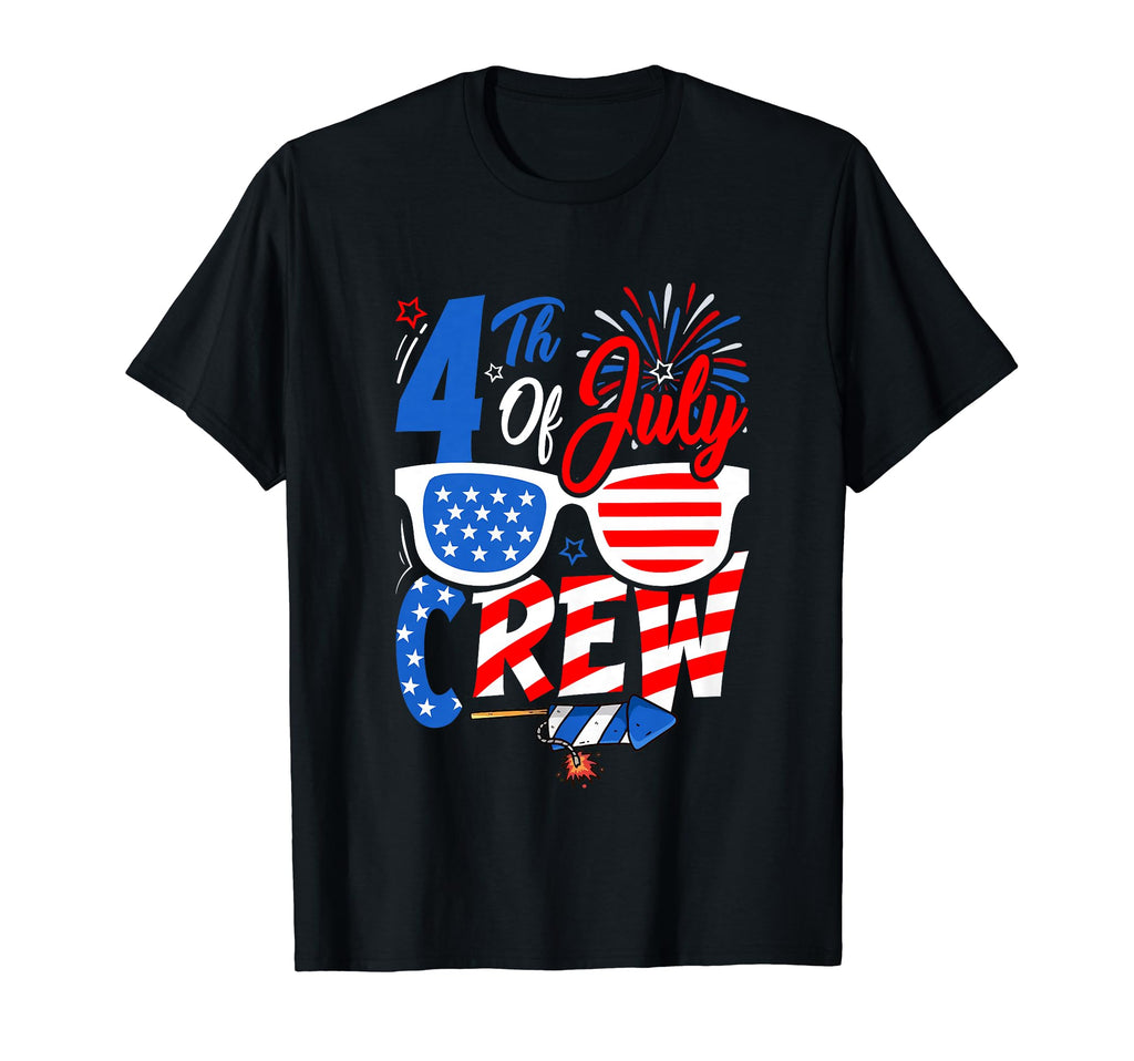 4Th July Crew Independence Day T-Shirt - Trendy Graphic for Adults - T-Shirt, Sweatshirt, Hoodie
