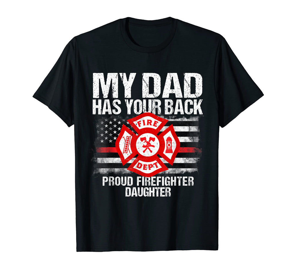My Dad Has Back Firefighter Family T-Shirt - Aesthetic Graphic for Adults - T-Shirt, Sweatshirt, Hoodie