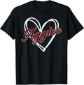 Retro Personalized Aggies-Heart Men Women - Adult & Kids T-Shirts, Sweatshirts & Hoodies apparel design preview 1